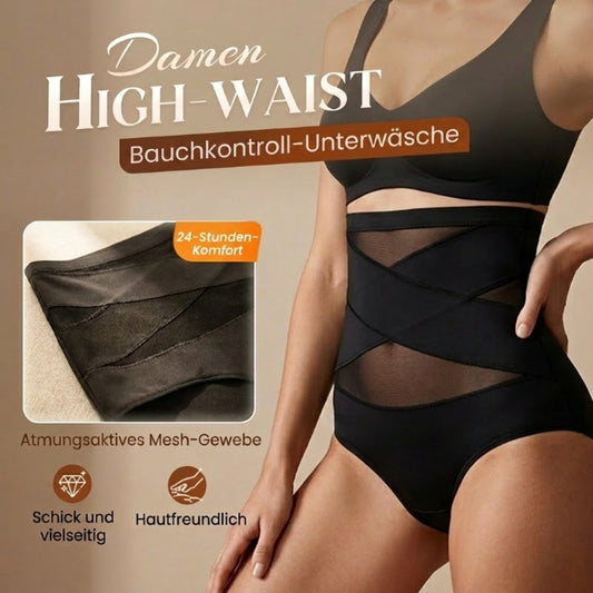 Hoch taillierte Formhose in Übergröße mit Bauchstraffung