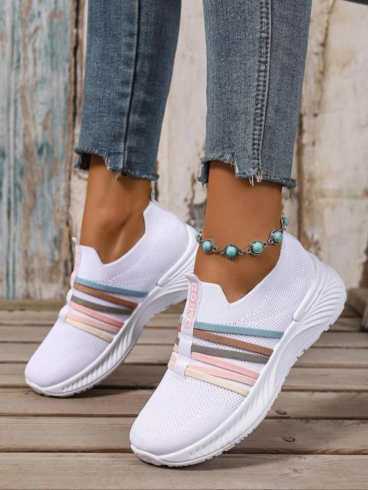 👟 50% RABATT! Atmungsaktive Mesh-Sneaker für Damen – Slip-on, Leicht & Bequem mit Fußgewölbestütze 🏃✨