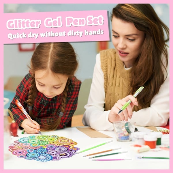 Glitzer-Gelstifte-Set