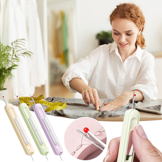🧵 Automatische Nadeleinfädler, 2-in-1 Werkzeug zum Einfädeln und Entfernen von Faden
