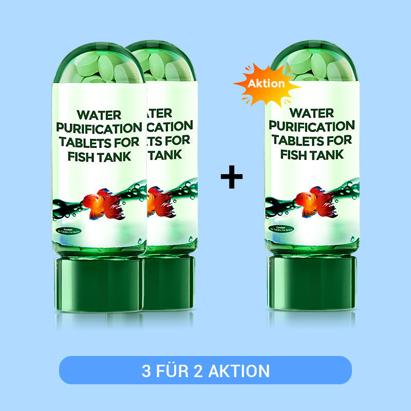 🖤Black Friday 50 % Rabatt 💥🚀Kaufen 2 und erhalten 1 gratis♻️💧Leistungsstarke Wasserreinigungstablette für Aquarien