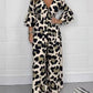 🔥🍃Jumpsuit mit V-Ausschnitt und Leopardenmuster