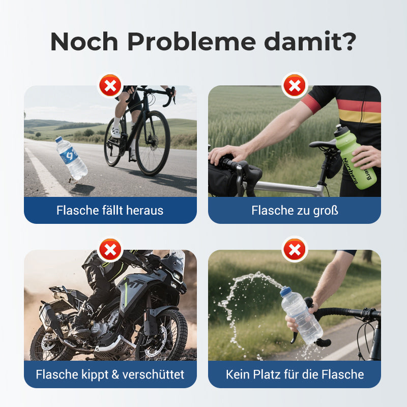 Adaptiver Flaschenhalter für Radfahrer