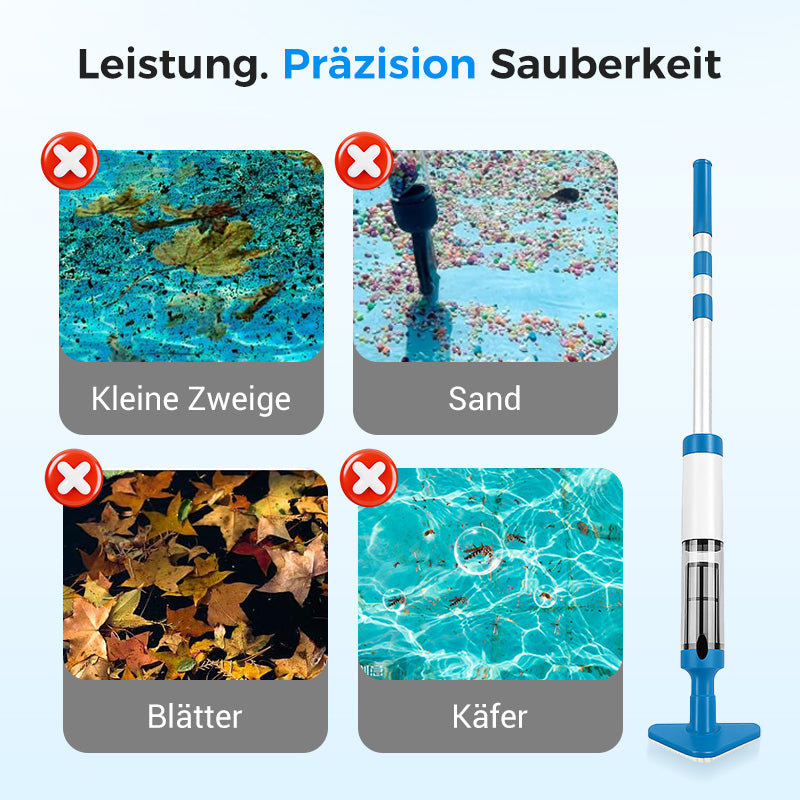 🎁BIS ZU 50 % RABATT⏳ 3-in-1 Kabelloser Wieder - aufladbarer Poolsauger mit Hochleistungs - motor