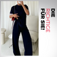👗👗Damen-Zweiteiler: Gestreiftes T-Shirt & Jogginghose mit weitem Bein