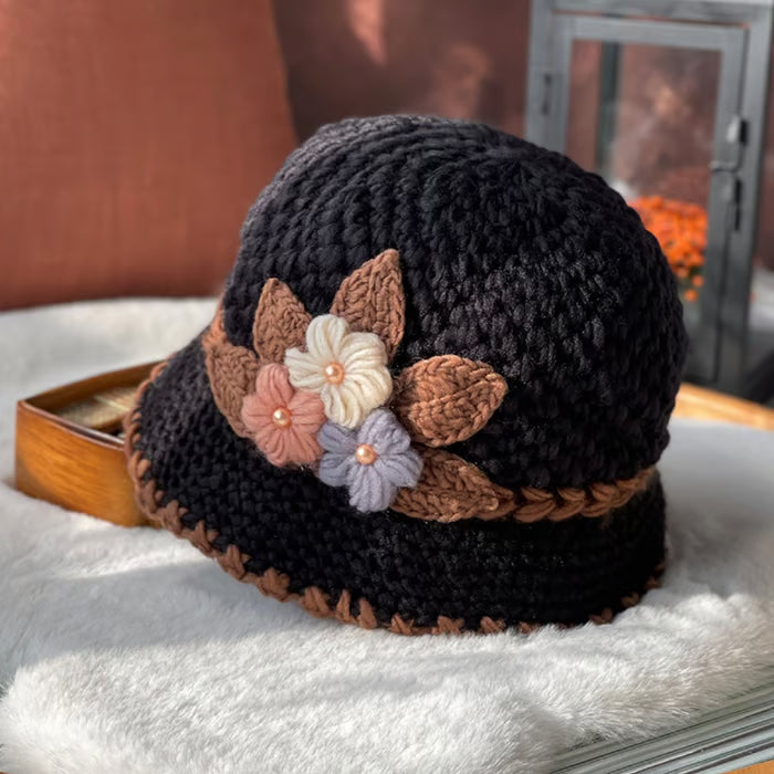 🎄Handgefertigte gestrickte Wollmütze