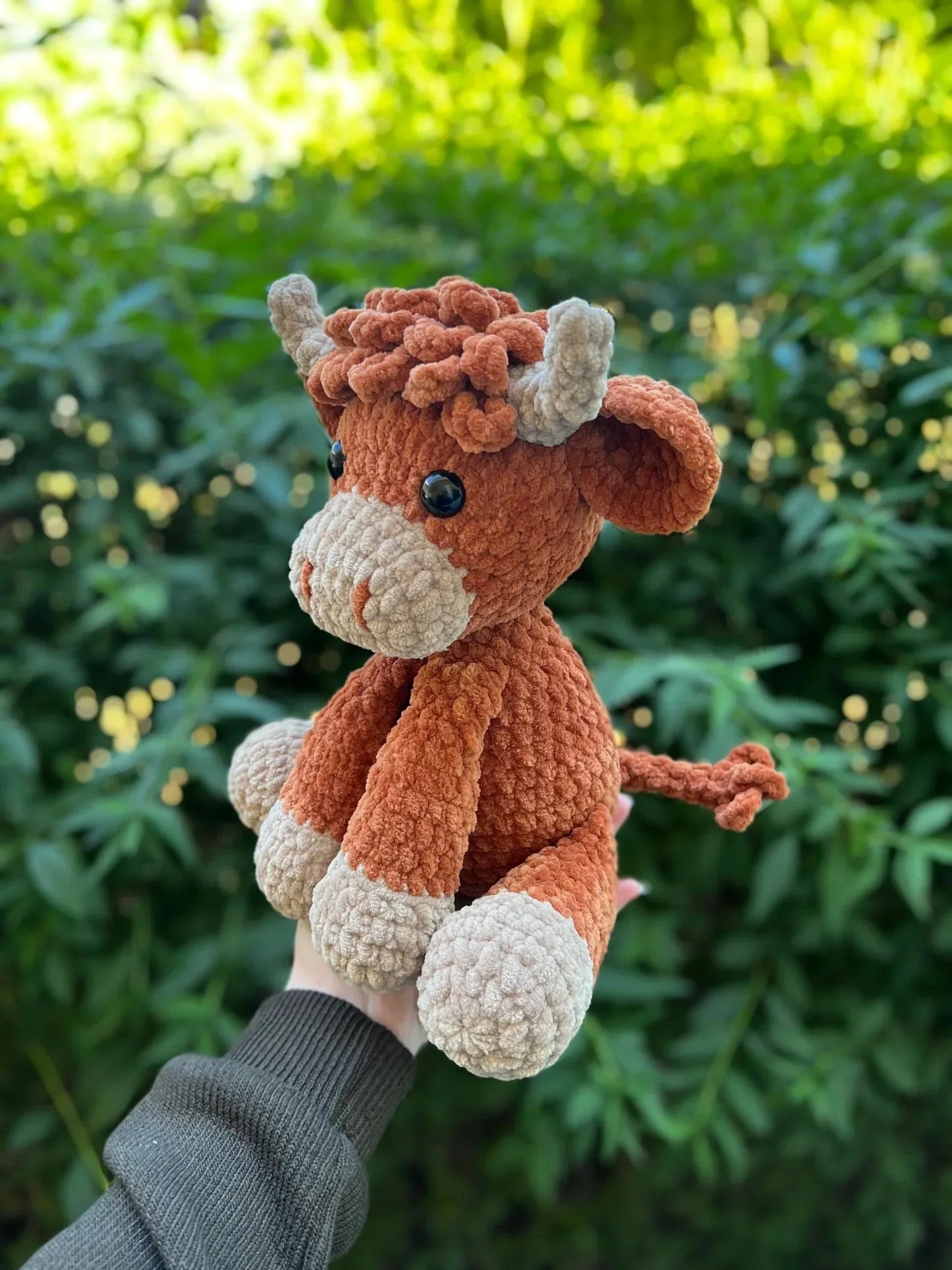 🎅Weihnachtsverkauf 50 % Rabatt!!🎄🔥Häkelanleitung für Highland Cow Amigurumi🐮 – DIY-Set & fertiges Plüschtier