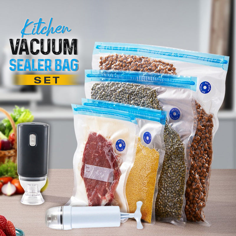 🔥KÜCHEN-HIGHLIGHT 2025!🔥 Vakuumierbeutel-Set für Lebensmittel – Jetzt mit Premium-Pumpe!