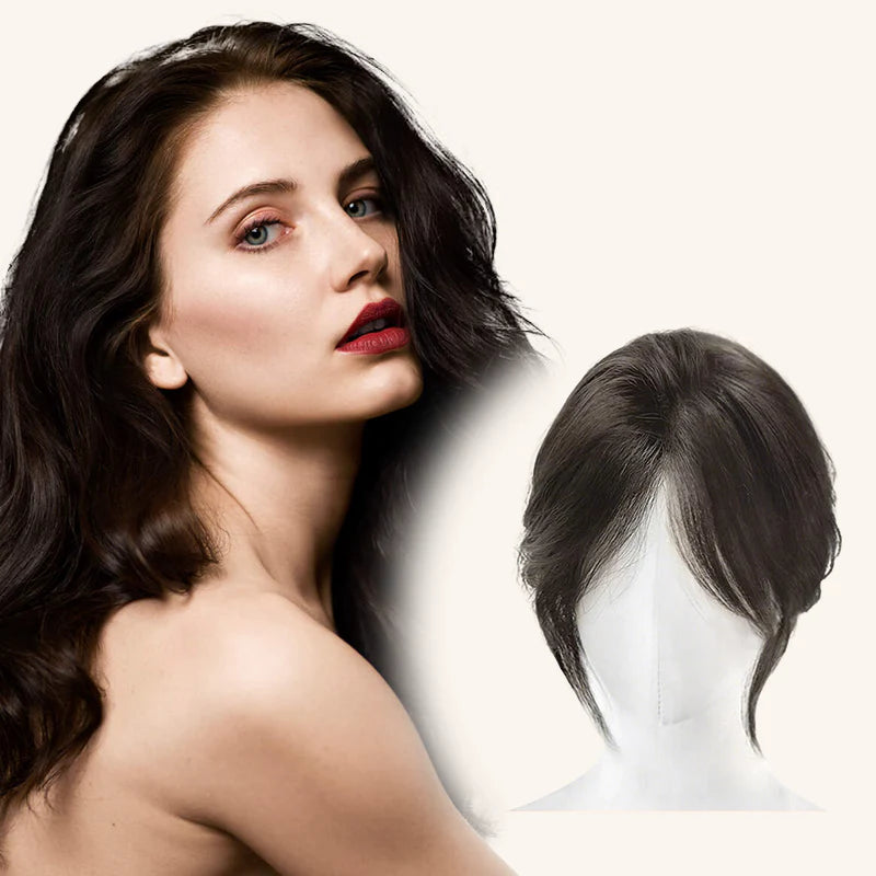 🍃✨ Clip-on Pony aus 100% Naturhaar – Perfekter Volumen-Pony in Sekunden! 💁‍♀️✨Natürlich & wiederverwendbar, leicht zu clippen, für jeden Anlass. Einfache Frisur-Upgrade!