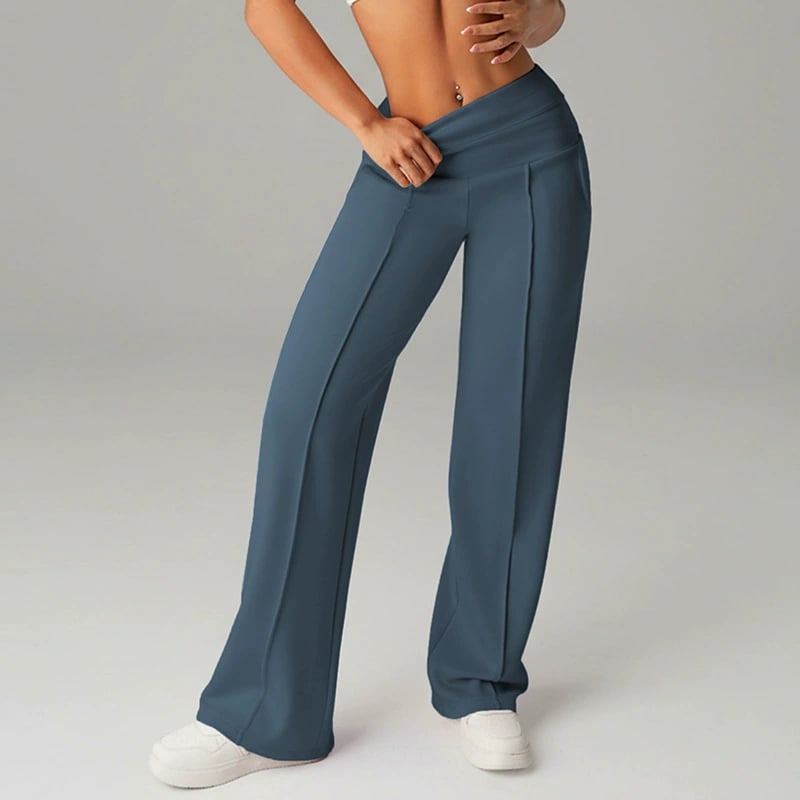 🎉 Neujahrsgeschenk – 50% RABATT!👖 Damen-Hochtaillen-Weitbeinhose: Echte Taschen + Stretchstoff – Bequem & stylisch für jeden Tag!