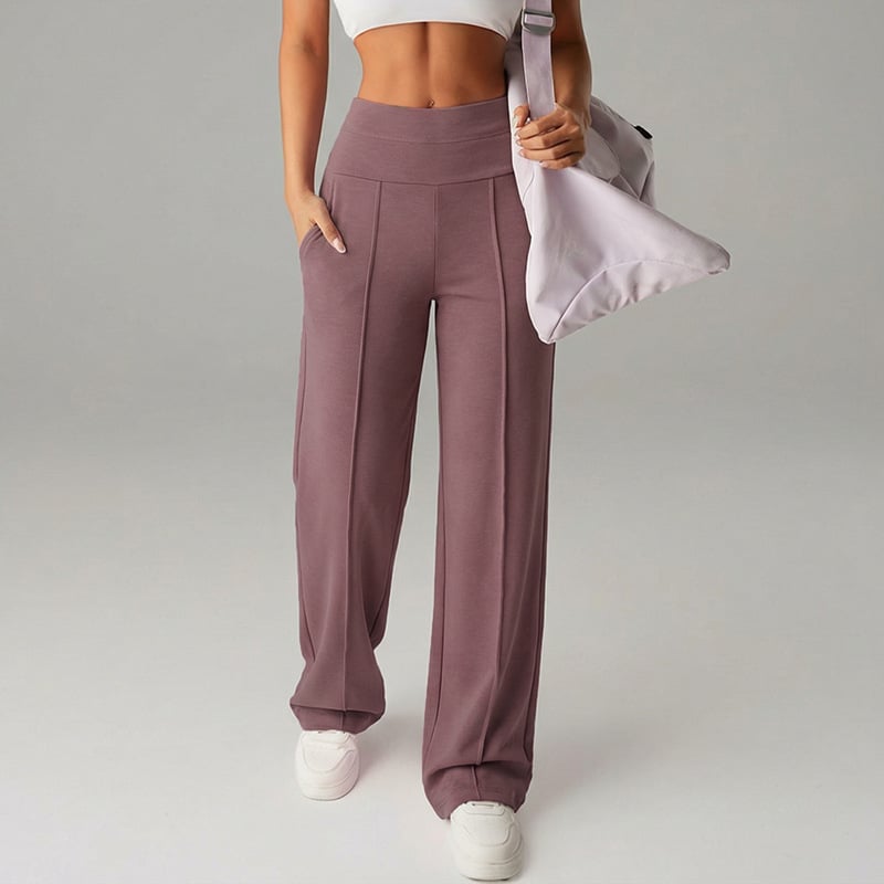 🎉 Neujahrsgeschenk – 50% RABATT!👖 Damen-Hochtaillen-Weitbeinhose: Echte Taschen + Stretchstoff – Bequem & stylisch für jeden Tag!