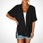 🔥LETZTER TAG 49 % RABATT🔥Stilvoller, fließender Kurzarm-Cardigan👚