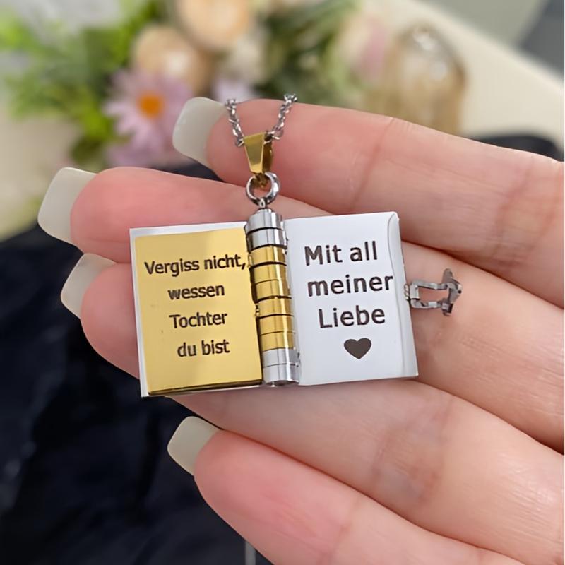 💖 50% RABATT! 📖 Herz-Buch-Halskette – Aufklappbar & besonderes Geschenk ✨