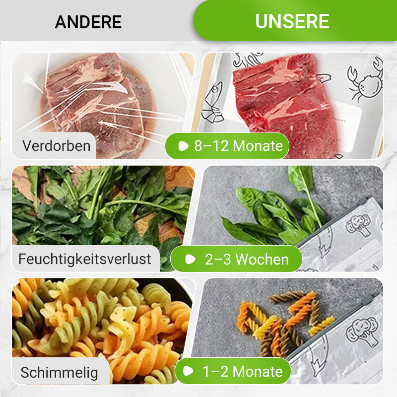 🔥Weltweiter Bestseller🍗 Zeitlich begrenztes Angebot! 3 kaufen, 2 gratis dazu🥦Wiederverwendbare, verschließbare Aufbewahrungsbeutel aus Aluminiumfolie