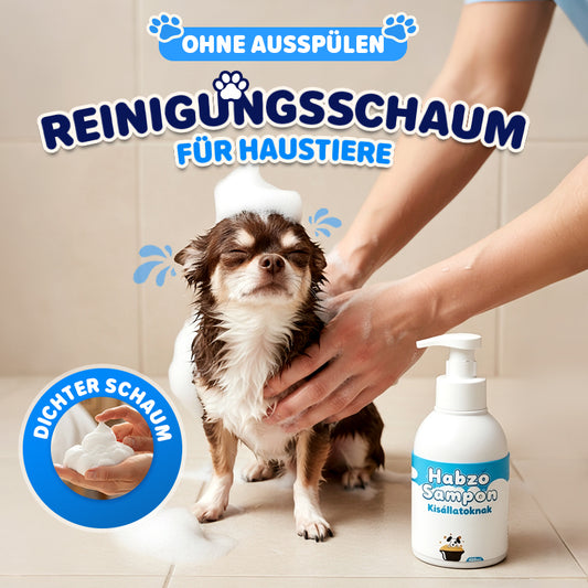 Sanfter, pflanzenbasierter Reinigungsschaum für Haustiere