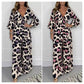 🔥🍃Jumpsuit mit V-Ausschnitt und Leopardenmuster