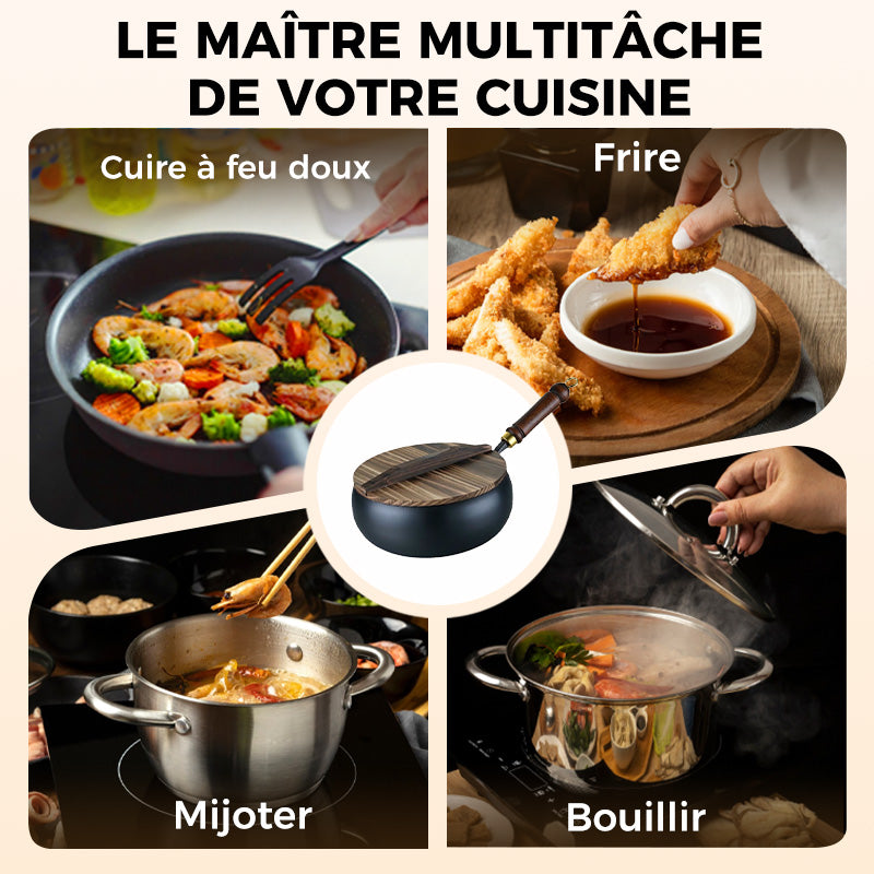 🍳 50% RABATT! 🔥 Schwerer Gusseisentopf (unbeschichtet) – Robust & vielseitig – Ideal für Schmoren, Braten oder Backen – gleichmäßige Hitzeverteilung 🍲✨🛠️