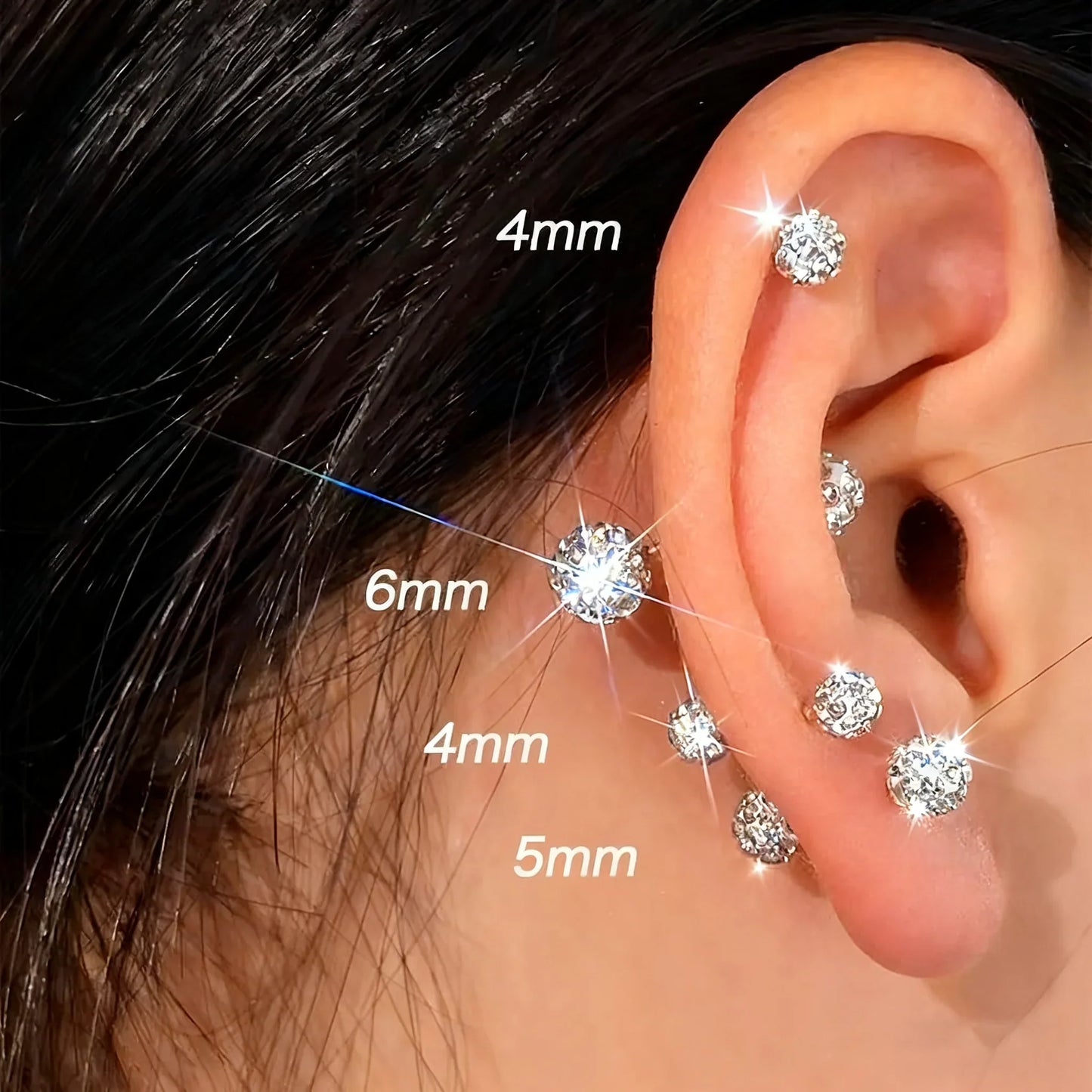 🌟Strahlende Diamant-Kugel Ohrstecker🌟