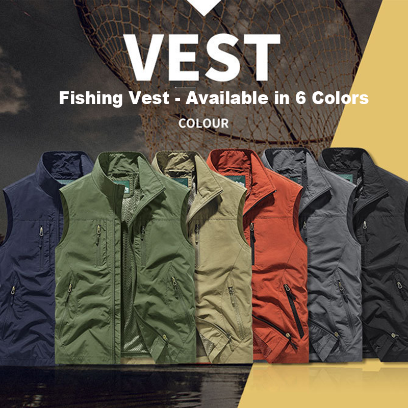 ⏰Zeitlich begrenzter Verkauf – 50 % RABATT🔥🧥 Herren Oversized Ärmellose Westenjacke mit Taschen