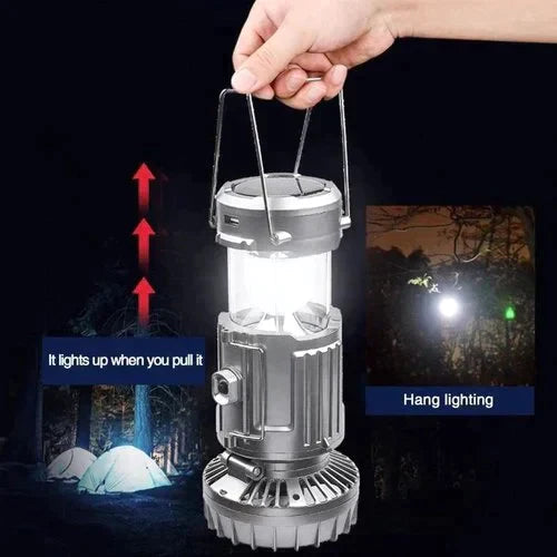 🌞Sommer-Schnäppchen 50% Rabatt🔥Tragbare LED-Camping-Laterne mit Ventilator💡