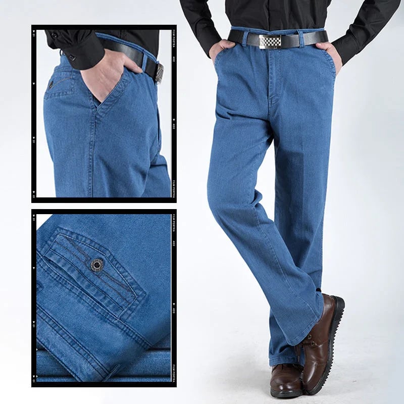 Heißer Verkauf-40% RABATT🔥Herren Jeans mit hoher Taille und geradem Schnitt