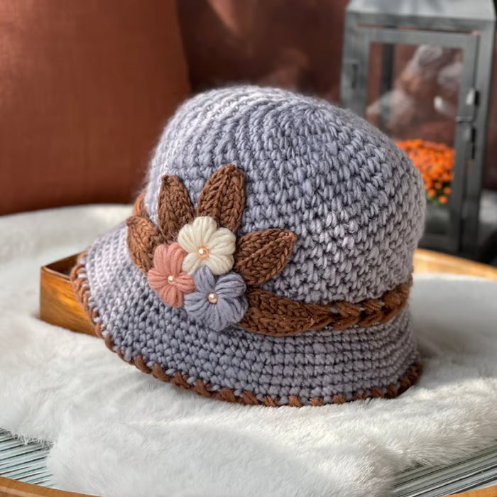 🎄Handgefertigte gestrickte Wollmütze
