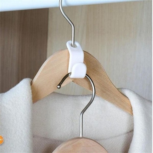 👔 50% RABATT! 🏠 Ruimtebesparende Kleerhanger Connector – Verdubbelt Opslag, Stabiel & Makkelijk te Gebruiken 🧥