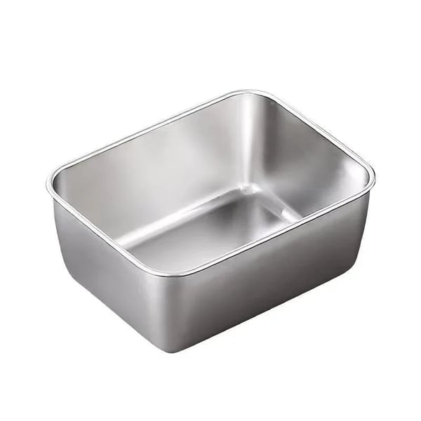 🎁 50% - Quadratische Platte aus Edelstahl（Mit Deckel）