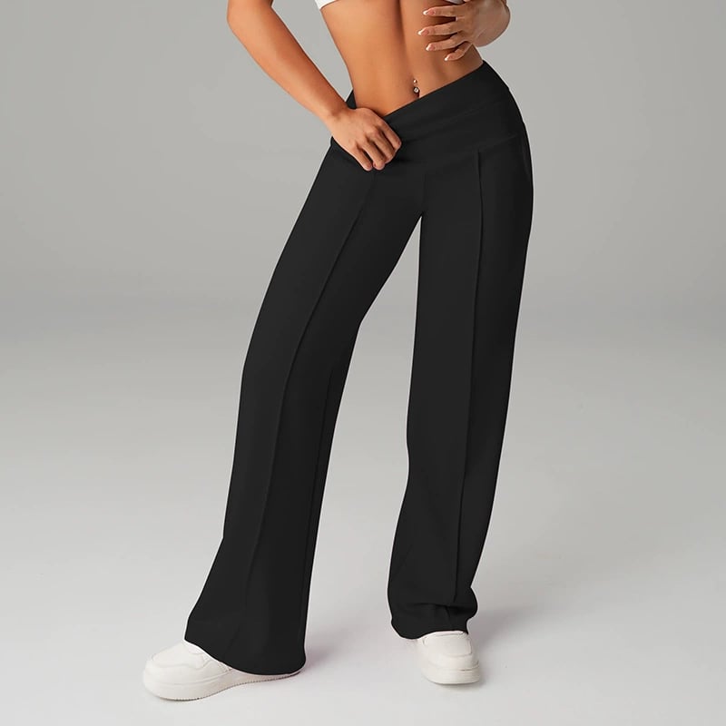🎉 Neujahrsgeschenk – 50% RABATT!👖 Damen-Hochtaillen-Weitbeinhose: Echte Taschen + Stretchstoff – Bequem & stylisch für jeden Tag!