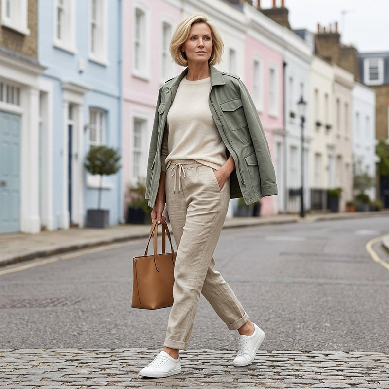 👖 50% RABATT! 🌿 Damenhose aus Baumwolle & Leinen mit Elastischem Bund – Bequem, Atmungsaktiv & Lässiger Look 🥰