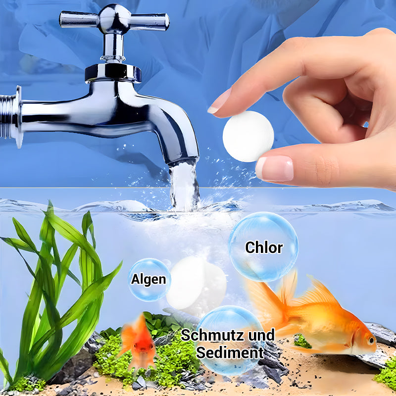 🖤Black Friday 50 % Rabatt 💥🚀Kaufen 2 und erhalten 1 gratis♻️💧Leistungsstarke Wasserreinigungstablette für Aquarien