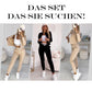2025 Neues Design🌟3-teiliger Trainingsanzug mit Reißverschluss für Damen