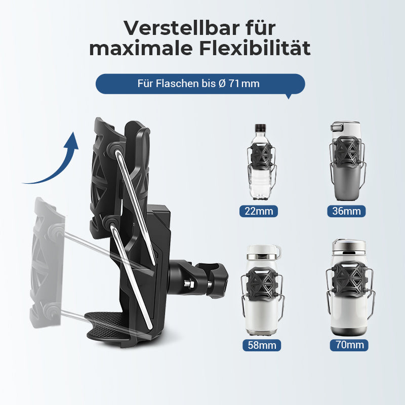 Adaptiver Flaschenhalter für Radfahrer