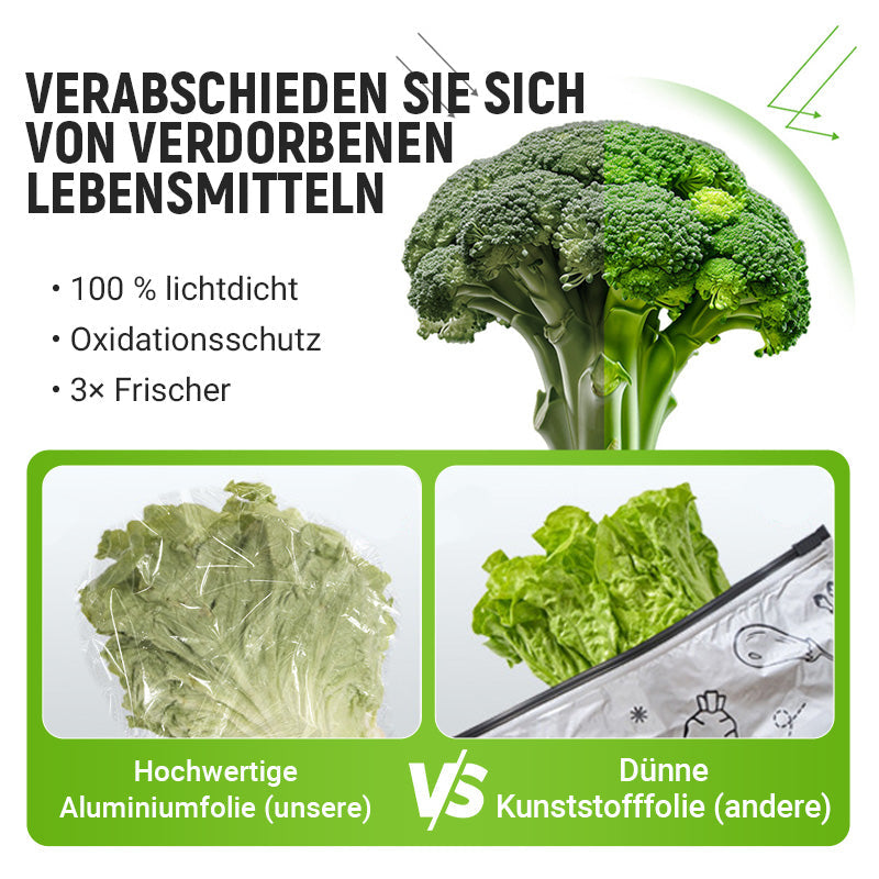 🔥Weltweiter Bestseller🍗 Zeitlich begrenztes Angebot! 3 kaufen, 2 gratis dazu🥦Wiederverwendbare, verschließbare Aufbewahrungsbeutel aus Aluminiumfolie