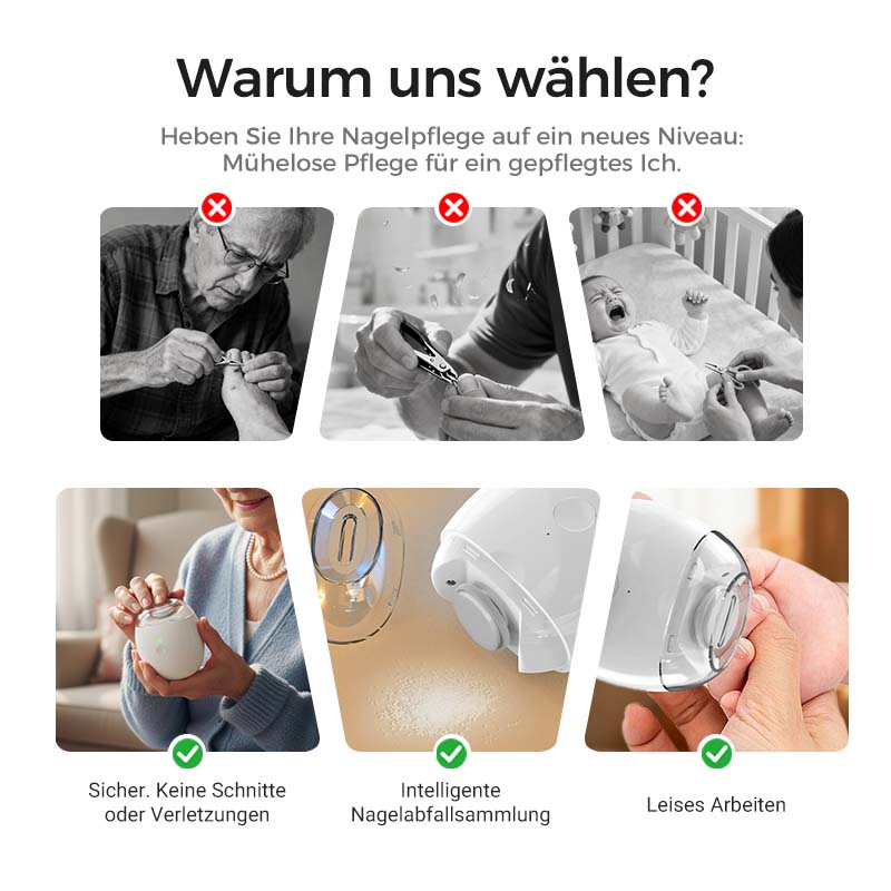 ✨✨Sonderangebot: nur 10,99 € pro Artikelh💅Universelle automatische Nagelfeile für Erwachsene und Kinder👶🔧