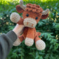 🎅Weihnachtsverkauf 50 % Rabatt!!🎄🔥Häkelanleitung für Highland Cow Amigurumi🐮 – DIY-Set & fertiges Plüschtier