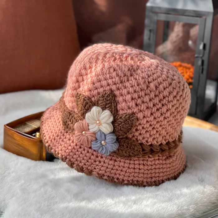 🎄Handgefertigte gestrickte Wollmütze
