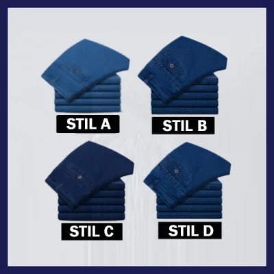 Heißer Verkauf-40% RABATT🔥Herren Jeans mit hoher Taille und geradem Schnitt