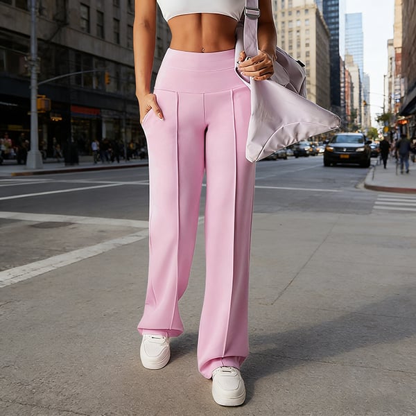 🎉 Neujahrsgeschenk – 50% RABATT!👖 Damen-Hochtaillen-Weitbeinhose: Echte Taschen + Stretchstoff – Bequem & stylisch für jeden Tag!