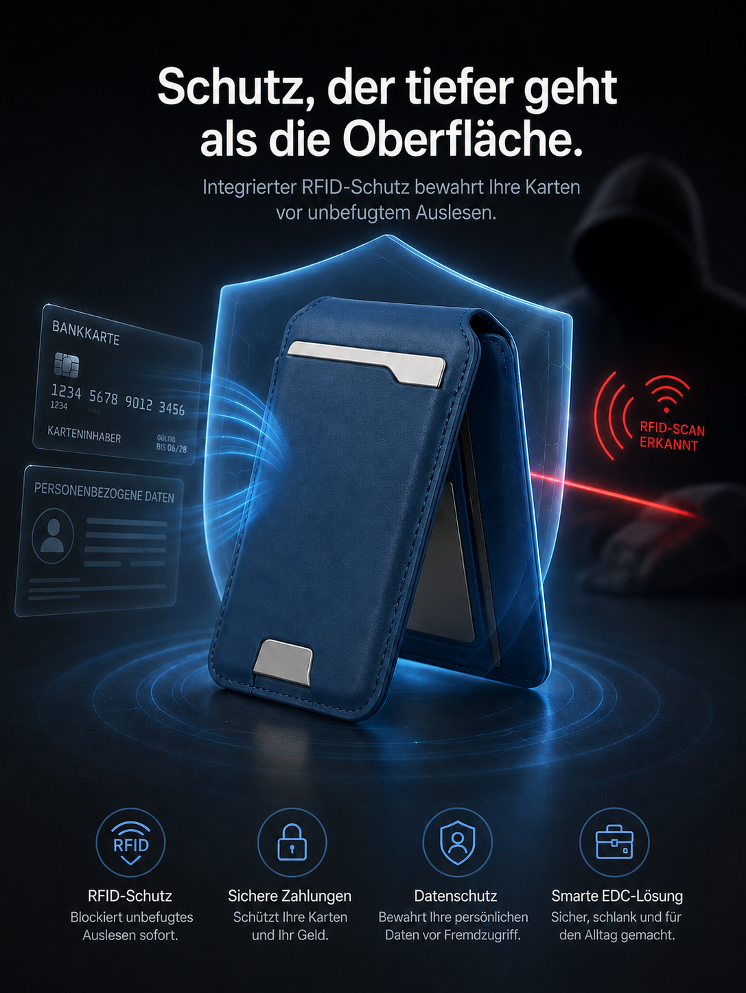🌞Frühlingserwachen: 50% Rabatt!🔥Smartes MagSafe Portemonnaie aus echtem Nappaleder – mit Apple Find My™ & Google Find Hub™, RFID-Schutz und kabellosem Laden