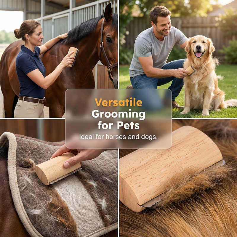 🥳2026 HEISSER VERKAUF🥳💞ÜBER 50.000 VERKAUFT!🐕🦴50% RABATT! Sanfte Entfilzungsbürste – Kein Ziepen, kein Schmerz. Ergonomischer Holzgriff. Entfernt Unterwolle und Schuppen. Ideal für ängstliche oder empfindliche Tiere. Für eine entspannte Fellpflege. 🌿