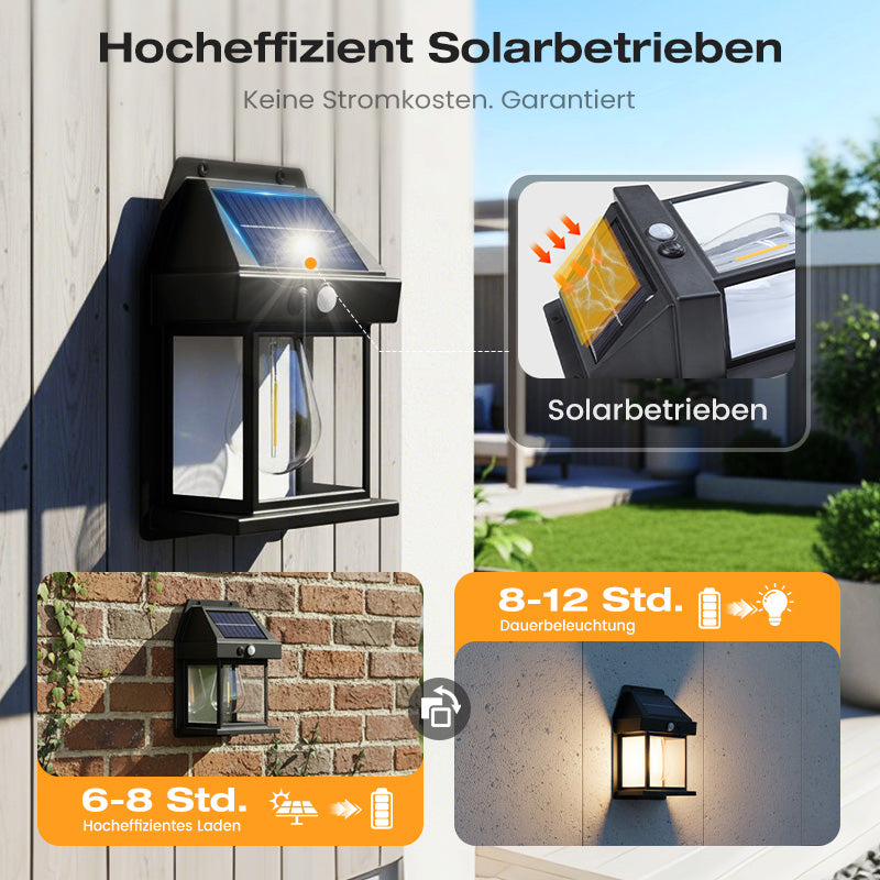 🐺✨ 2 kaufen, 1 gratis! Bewegungs-Sensor Solar-Wandleuchte in Wolfram-Design – automatisch, wetterfest & energieautark. Perfekte Sicherheitsbeleuchtung für Garten und Eingang. 🌞🔋