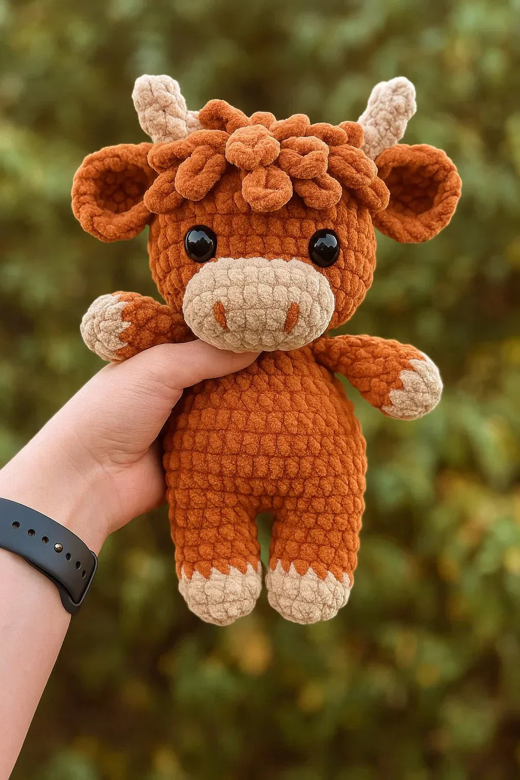 🎅Weihnachtsverkauf 50 % Rabatt!!🎄🔥Häkelanleitung für Highland Cow Amigurumi🐮 – DIY-Set & fertiges Plüschtier