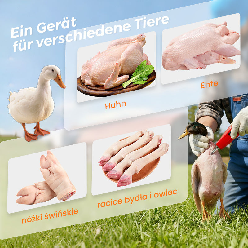 🦆🔥2025 SCHNÄPPCHEN 🔥🐓Elektrische Geflügelrupfmaschine – Einfaches Rupfen, spart Zeit und Mühe!