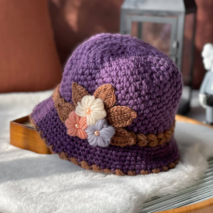 🎄Handgefertigte gestrickte Wollmütze