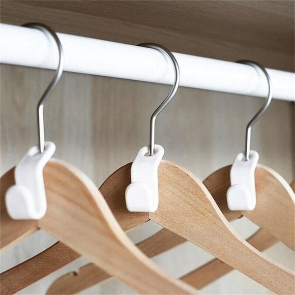 👔 50% RABATT! 🏠 Ruimtebesparende Kleerhanger Connector – Verdubbelt Opslag, Stabiel & Makkelijk te Gebruiken 🧥
