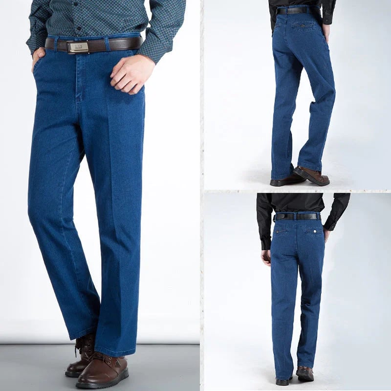 Heißer Verkauf-40% RABATT🔥Herren Jeans mit hoher Taille und geradem Schnitt
