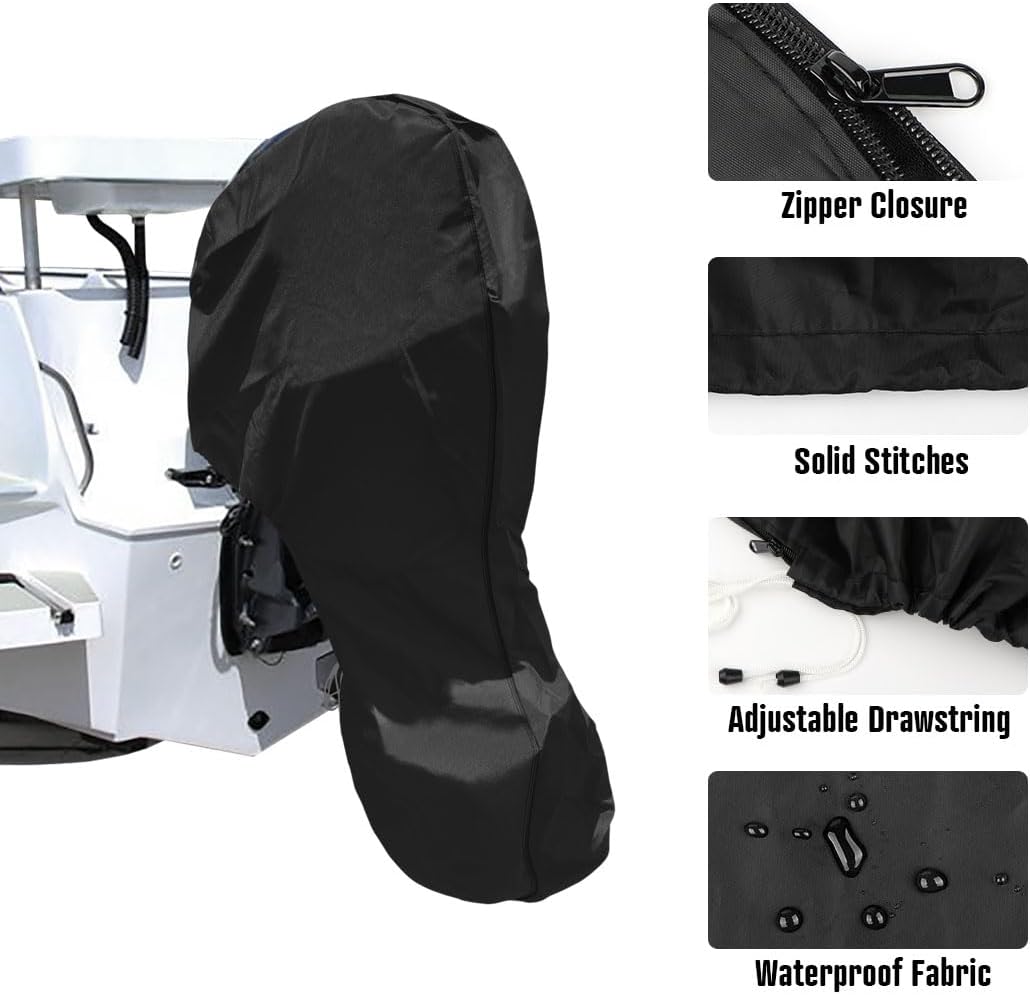 🚤❄️ 50 % RABATT – KOMPLETTER BOOTSMOTORSCHUTZ AUS 420D OXFORD – SCHÜTZT DEN AUSSENBORDER VOR REGEN, SCHNEE & UV, OHNE WERKZEUG! 🛡️