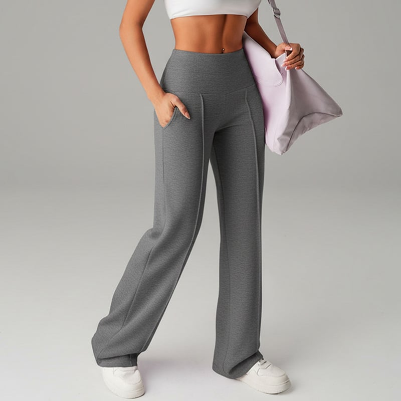 🎉 Neujahrsgeschenk – 50% RABATT!👖 Damen-Hochtaillen-Weitbeinhose: Echte Taschen + Stretchstoff – Bequem & stylisch für jeden Tag!