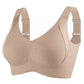 🎁 1 Kaufen, 1 Gratis 💕 Damen Rippenstrick Push-Up Verstellbarer Drahtloser BH